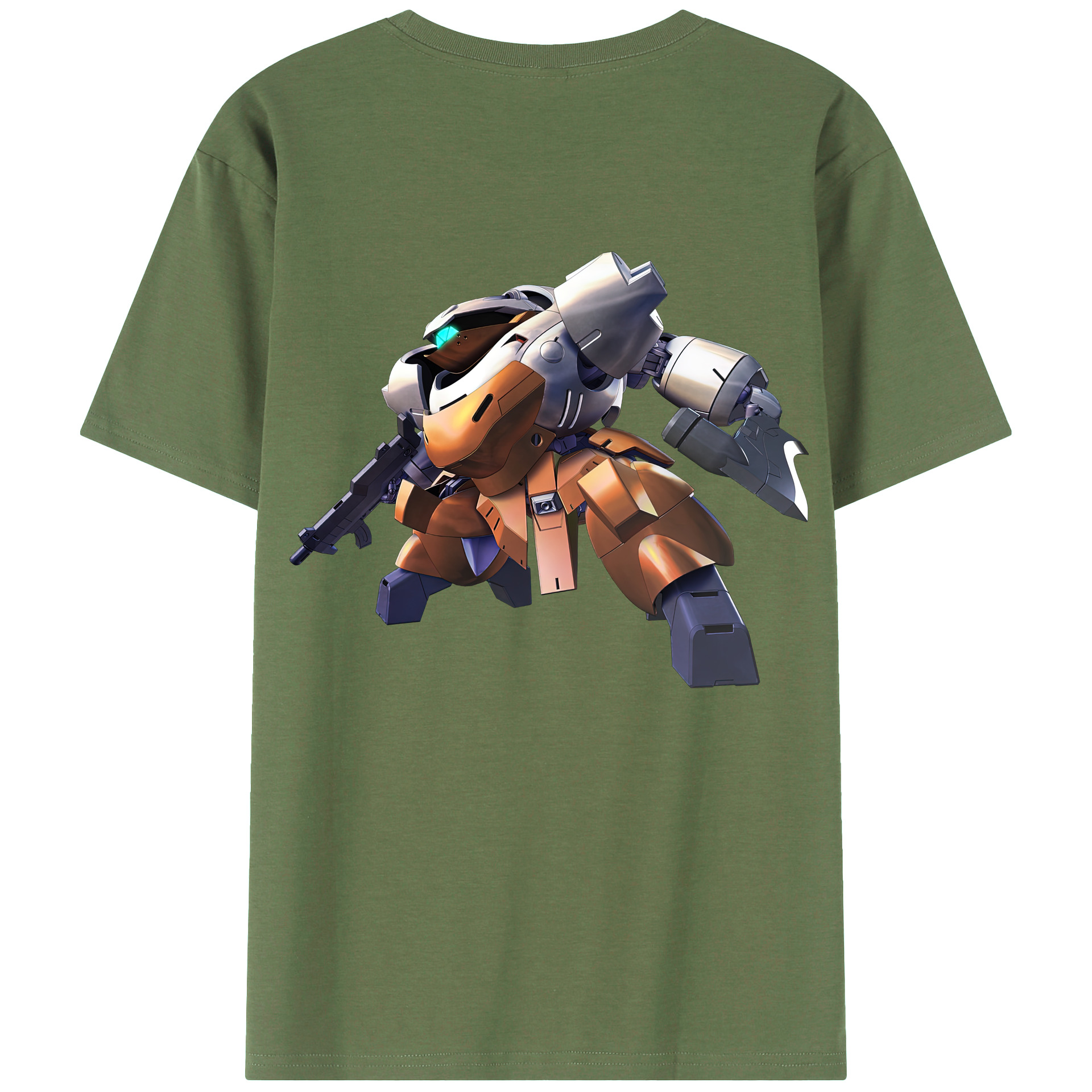 （画像用） 機動戦士ガンダム Mobile Suit Gundam 綿100％ メンズ半袖Tシャツ（バックプリント） 通気性